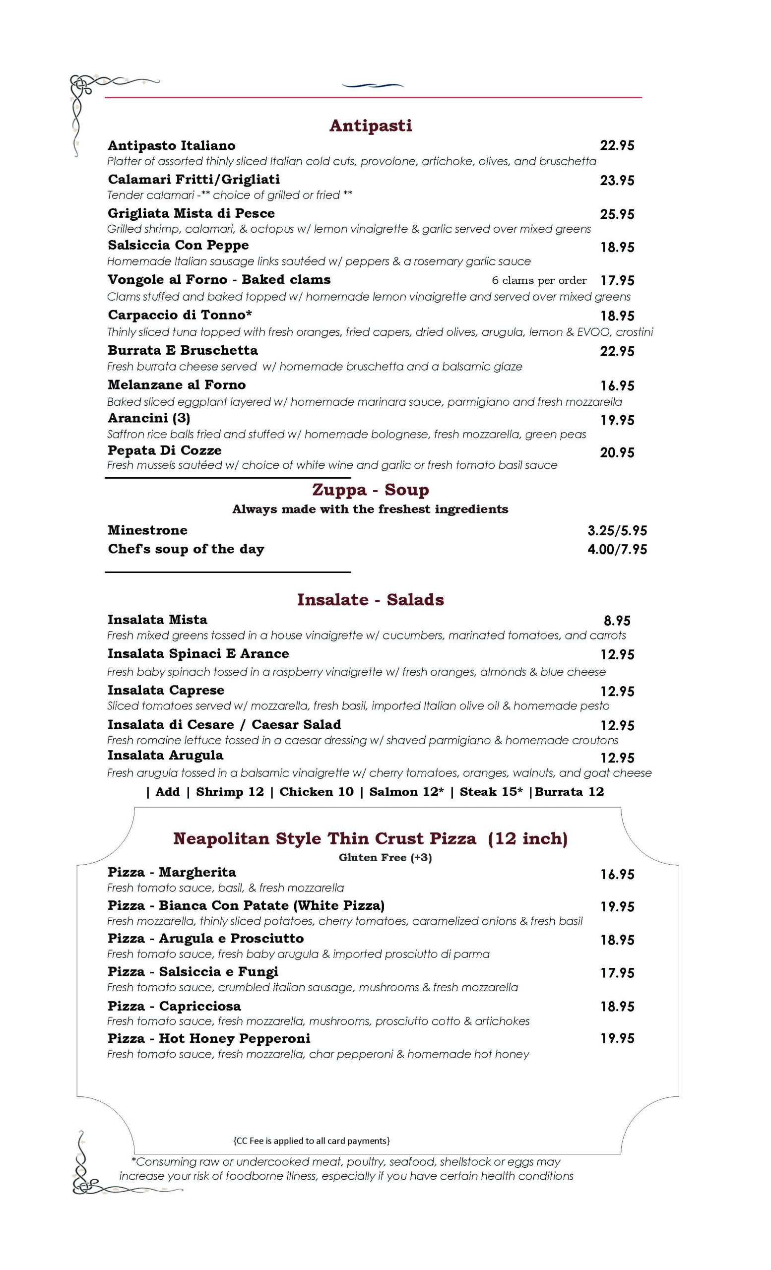 Il Vicolo Dinner Menu 3 30 26 (1)